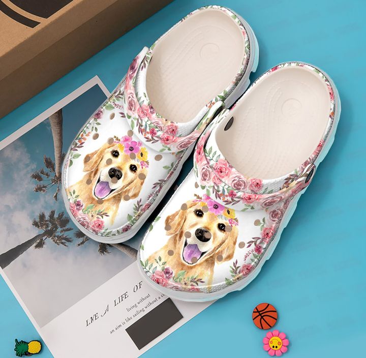 Golden Retriever Baby Crocs Clog Shoes