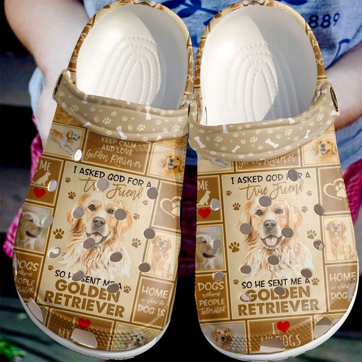 Golden Retriever Lover Crocs Clog Shoes