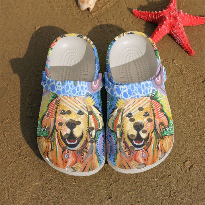 Golden Retriever Lovers Crocs Clog Shoes