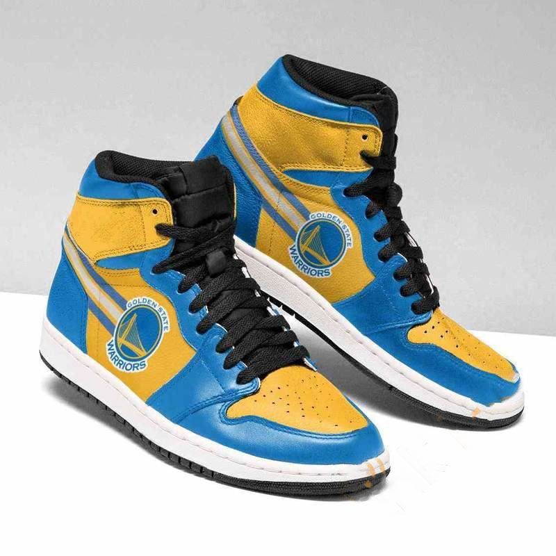 Golden State Warriors Nba Basketball Custom Air Jordan Shoes