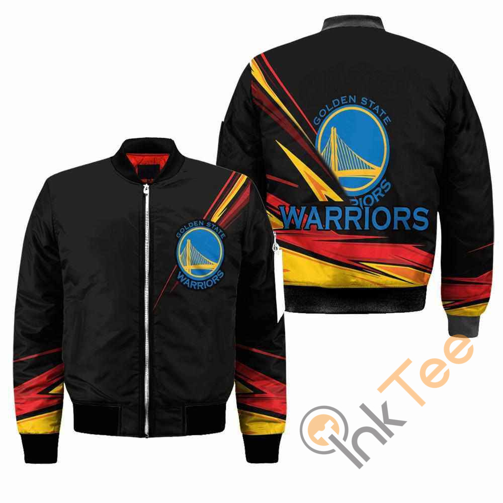Golden State Warriors NBA Black Apparel Best Christmas Gift For Fans Bomber Jacket