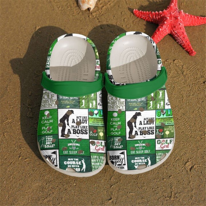 Golf Lover Crocs Clog Shoes