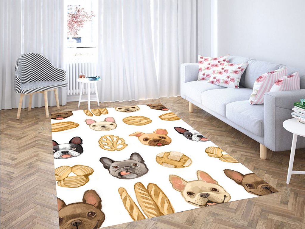 Good Stuff And Dog Living Room Modern Carpet Rug