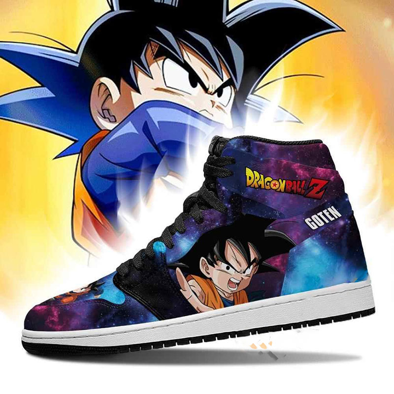 Goten Galaxy Dragon Ball Z Sneakers Anime Air Jordan Shoes