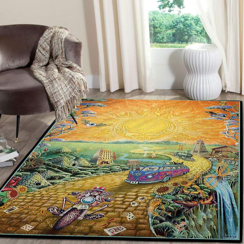 Grateful Dead Golden Road Rug