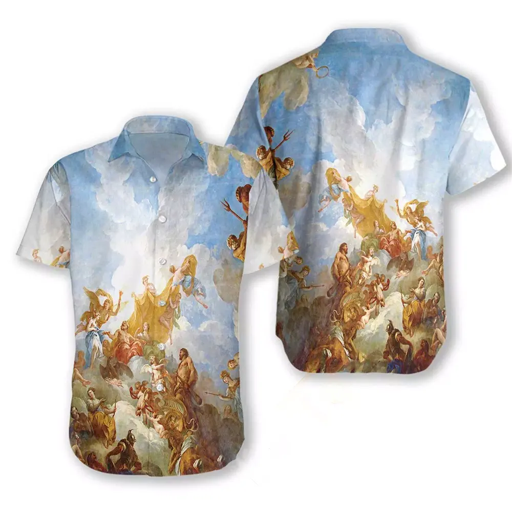 Greek Gods On Mount Olympus Hawaiian shirts