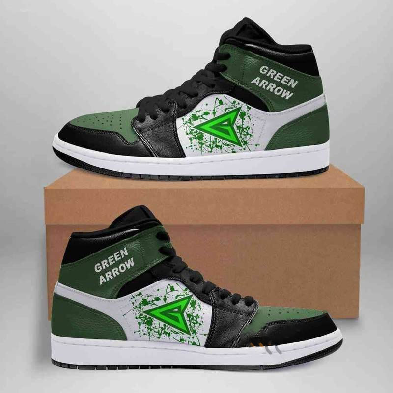 Green Arrow Dc Comics Custom Air Jordan Shoes