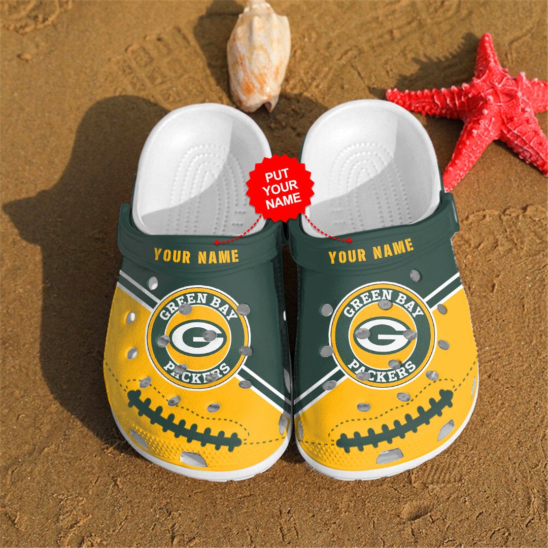 Green Bay Packers Personalized Custom For Nfl Fans Crocs Clog Shoes