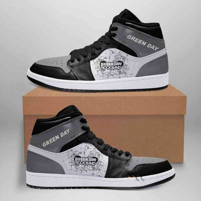 Green Day Rock Band Custom Air Jordan Shoes