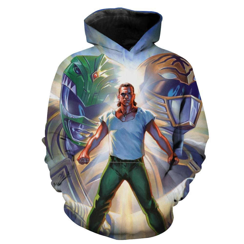 Green Power Ranger Tommy Epic Power Ranger Hoodie 3D