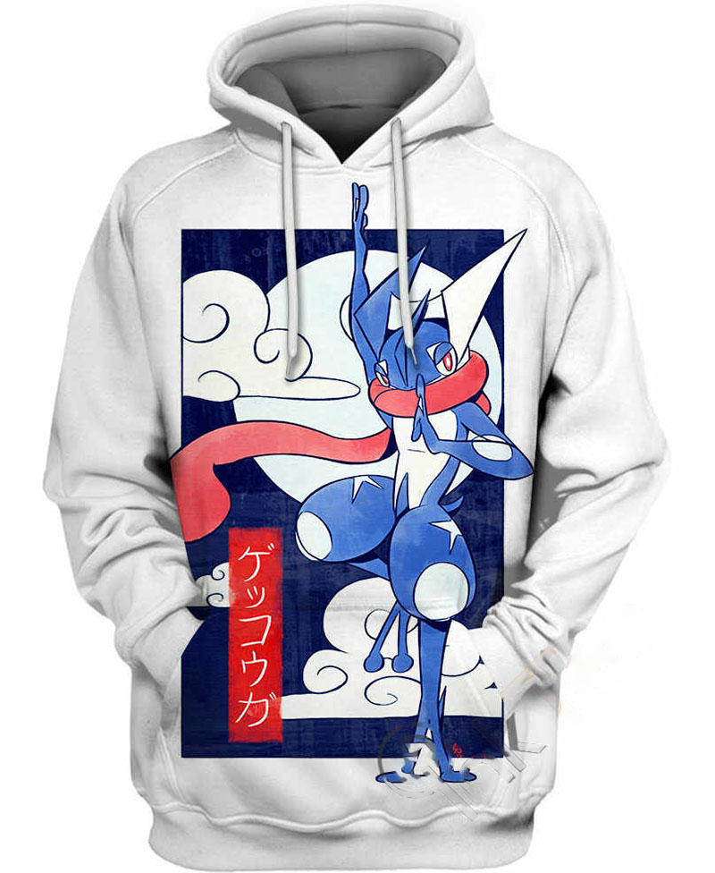 Greninja Pokemon Hoodie 3D