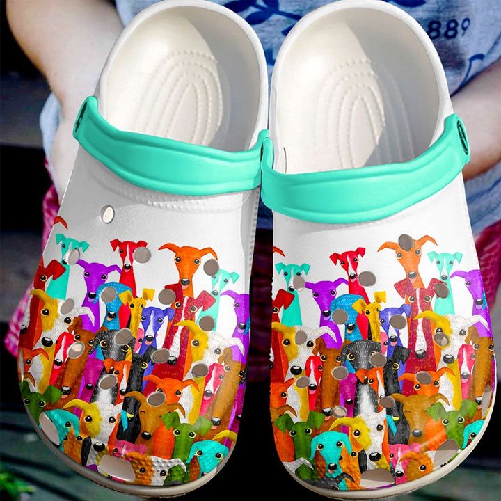 Greyhound Naughty Greyhounds Crocs Clog Shoes