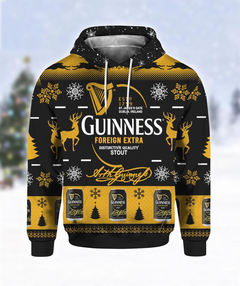 Guinness Foreign Extra Stout Hoodie 3D