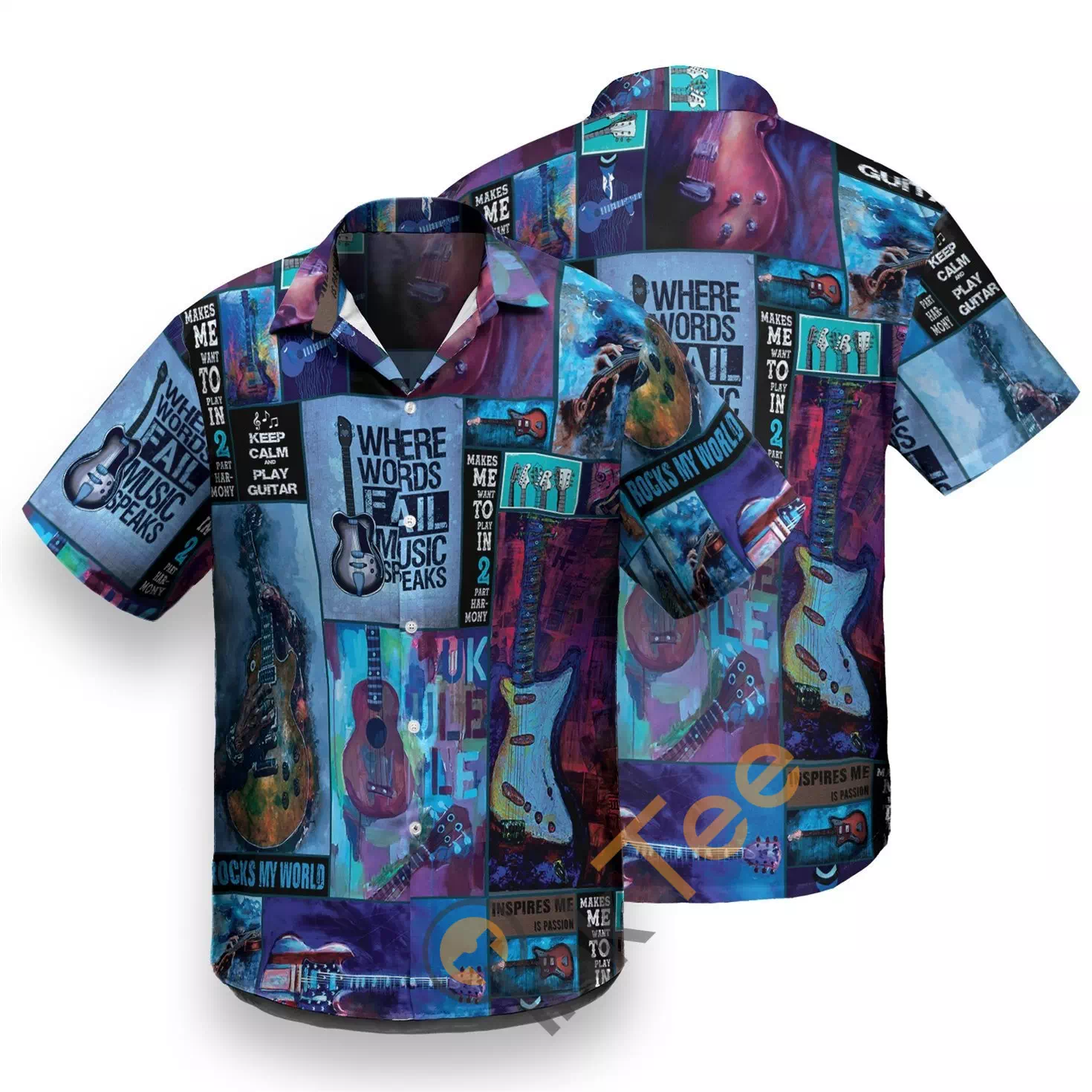 Guitar Art Guitarist Hawaiian shirts
