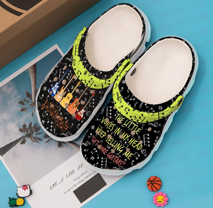 Guitar The Little Voices In My Head Crocs Clog Shoes
