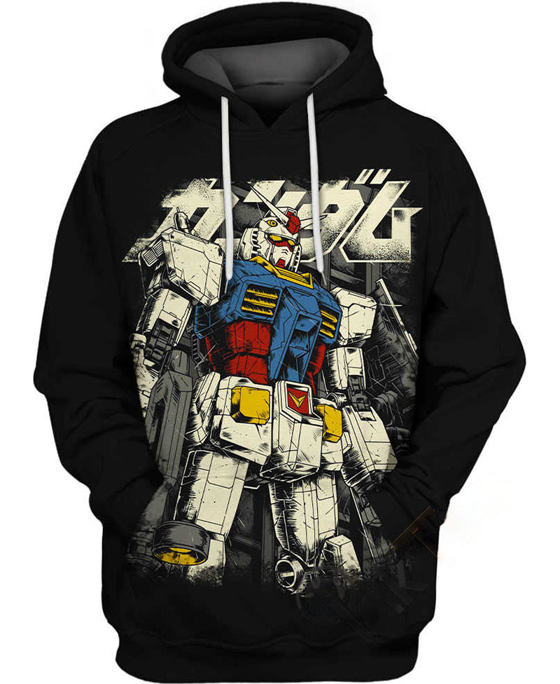 Gundam Kanagawa Hoodie 3D