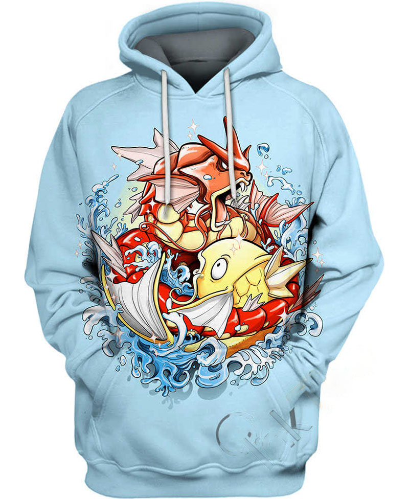 Gyarados Magikarp Yin Yang Hoodie 3D