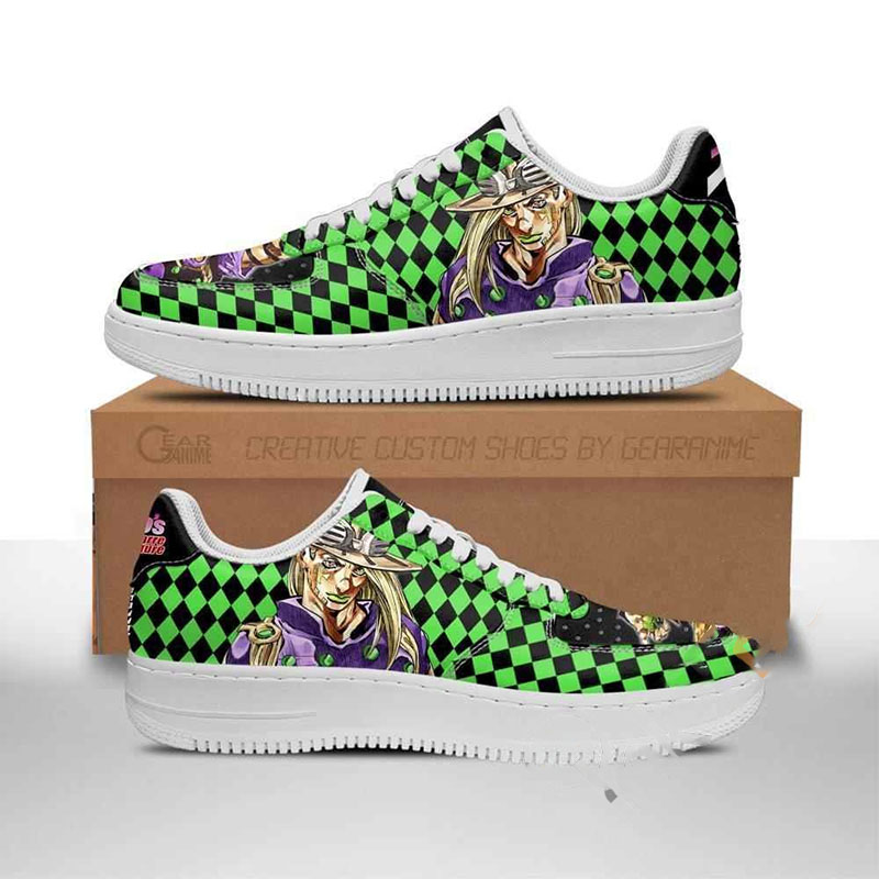 Gyro Zeppeli Custom Jojo’s Anime Nike Air Force Shoes