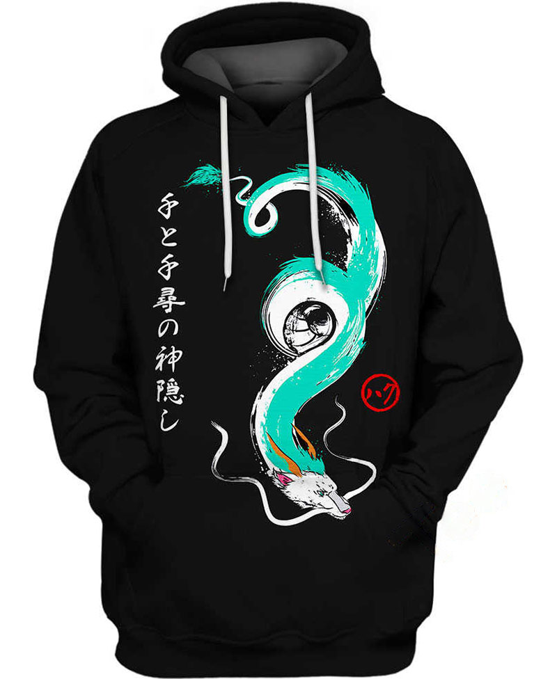 Haku Spirited Away Hoodie 3D