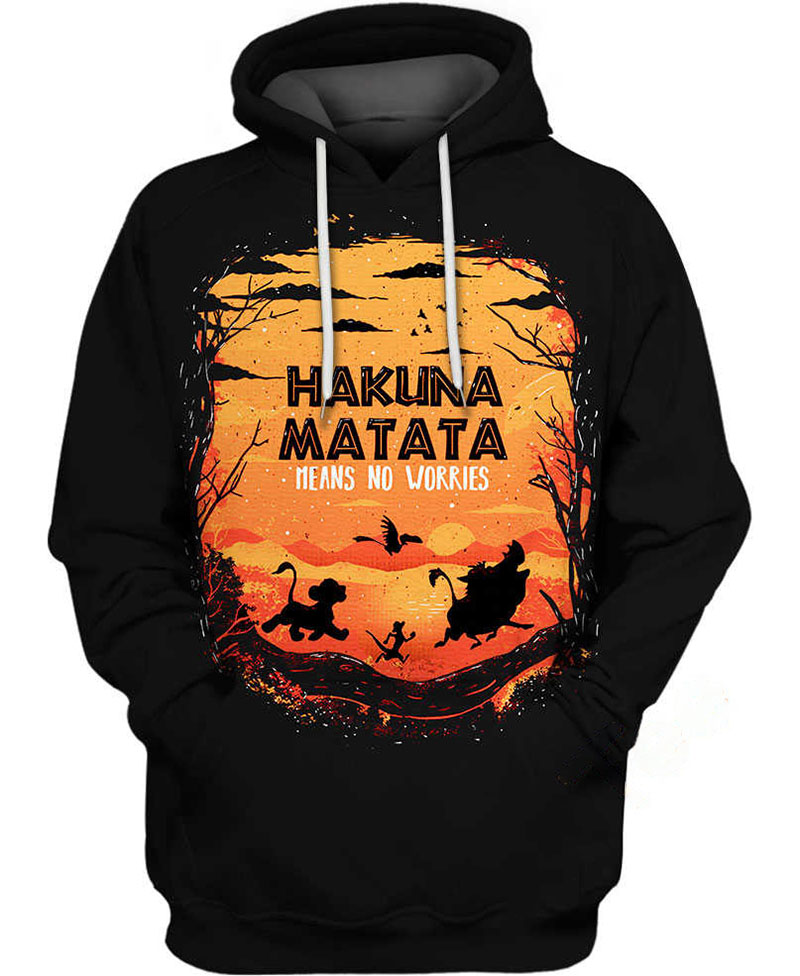 Hakuna Matata Lion King Hoodie 3D