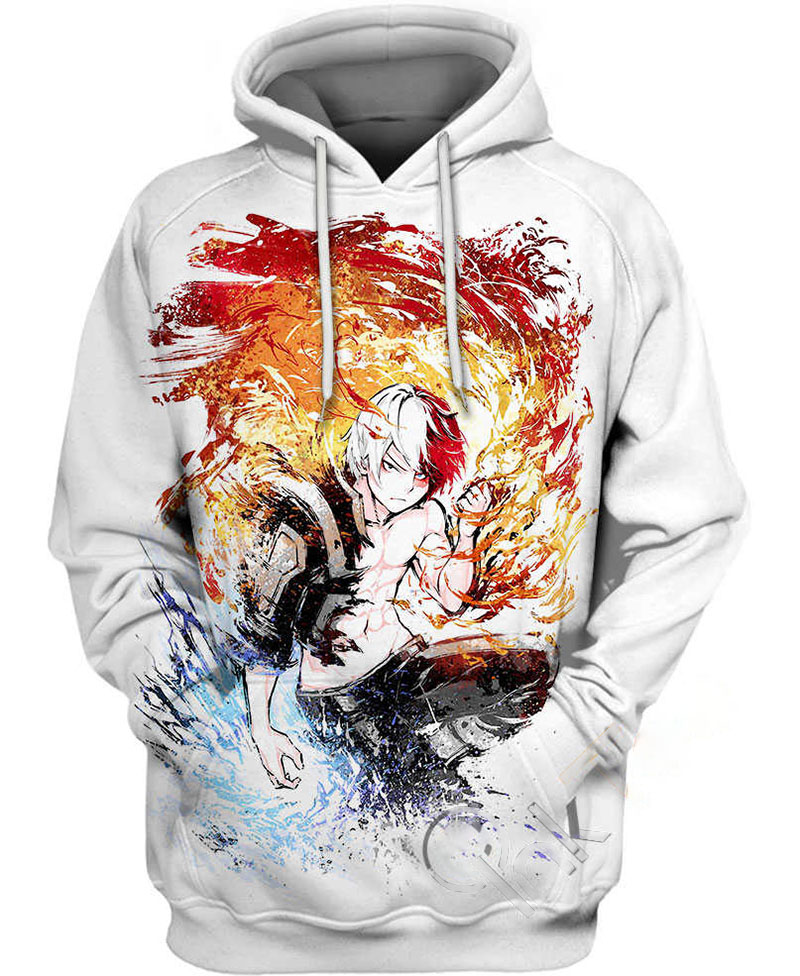 Half Cold Half Hot Hoodie 3D