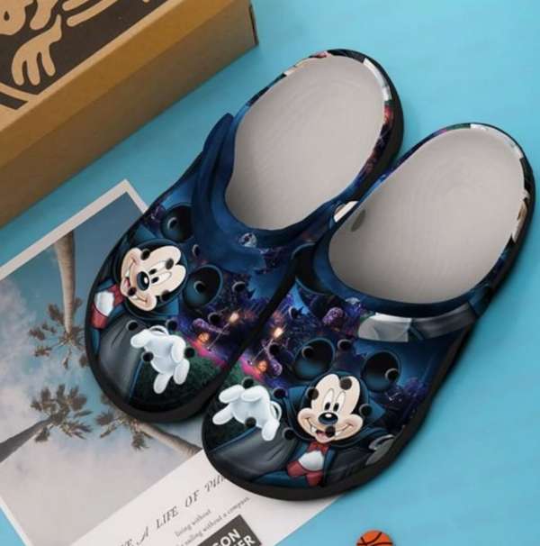 Halloween Mickey Mouse Vampire Crocs Clog Shoes