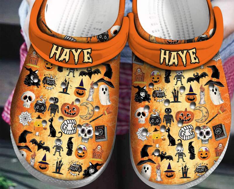 Halloween Things Pumpkin Personalised Crocs Clog Shoes