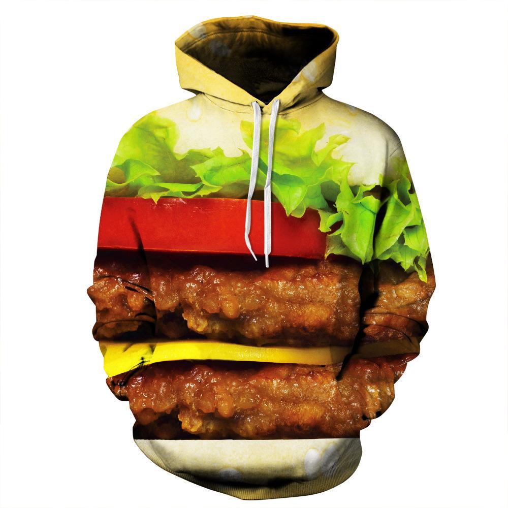 Hamburger Funnys Hoodie 3D