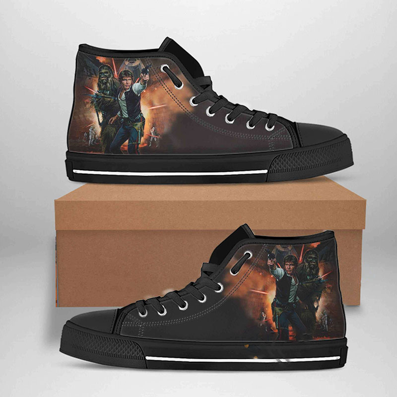 Han Solo Best Movie Character High Top Shoes