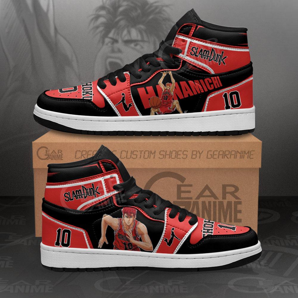 Hanamichi Sakuragi Sneakers Slam Dunk Anime Air Jordan Shoes