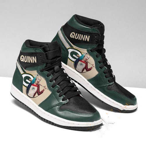 Harley Quinn Green Bay Packers Jordan Custom Air Jordan Shoes