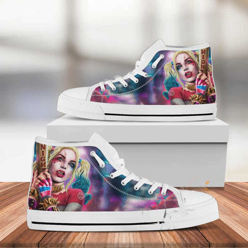 Harley Quinn Jocker Custom Movie High Top Shoes