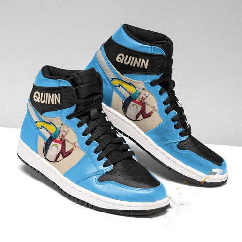 Harley Quinn Los Angeles Chargers Jordan Custom Air Jordan Shoes