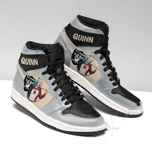 Harley Quinn Oakland Raiders Jordan Custom Air Jordan Shoes