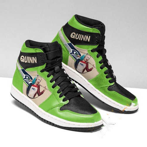 Harley Quinn Seattle Seahawks Jordan Custom Air Jordan Shoes