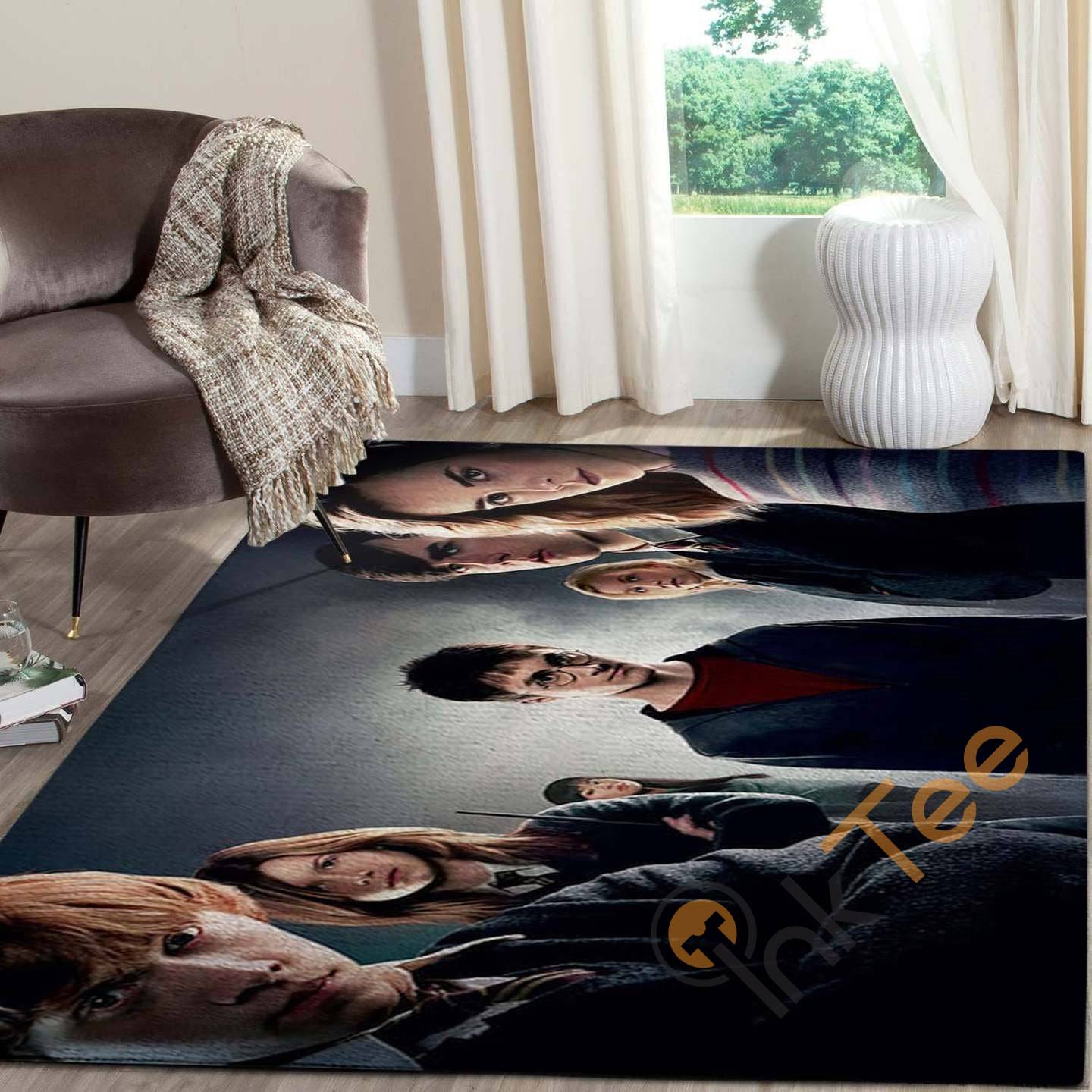 Harry Potter And Friends Carpet Living Room Floor Decor Gift For Potter’s Fan Collection Hermione Ron Rug