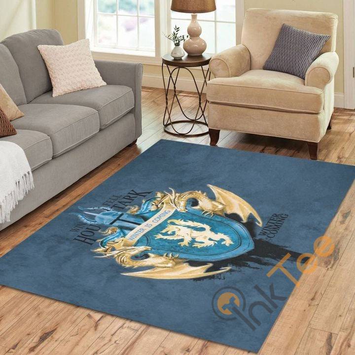 Harry Potter Emblem Winter Is Coming Living Room Carpet Floor Decor Gift For Potter’s Fan Rug