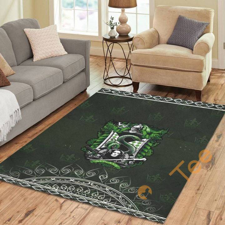 Harry Potter Snape Emblem Snake Living Room Carpet Floor Decor Gift For Potter’s Fan Harrypotter Rug