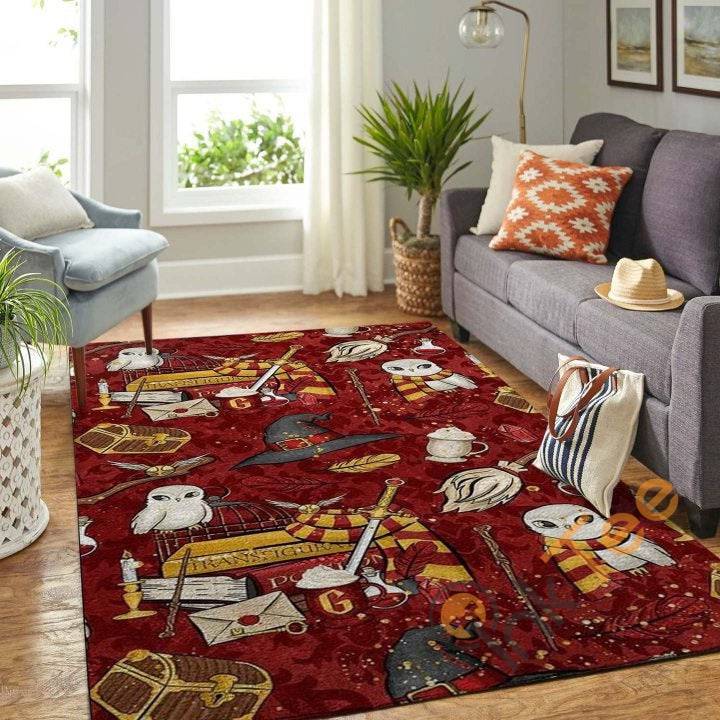 Harry Potter Wizard Owl Carpet Living Room Floor Decor Gift For Potter’s Fan Hogwarts Rug