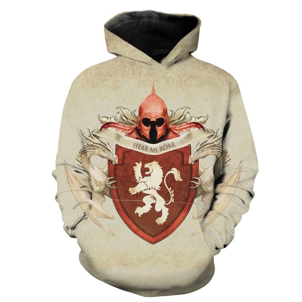 Hear Me Roar Lion Lannister Hoodie 3D