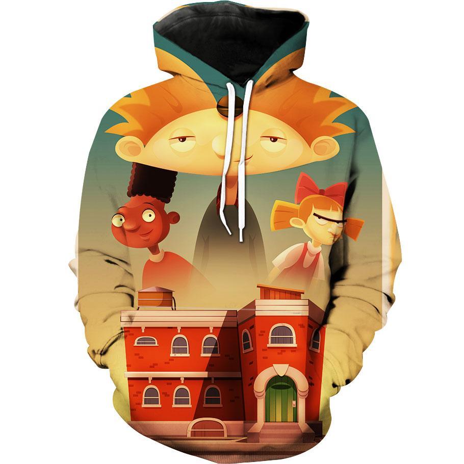 Hey Arnold Hey Arnold Cartoon Hoodie 3D