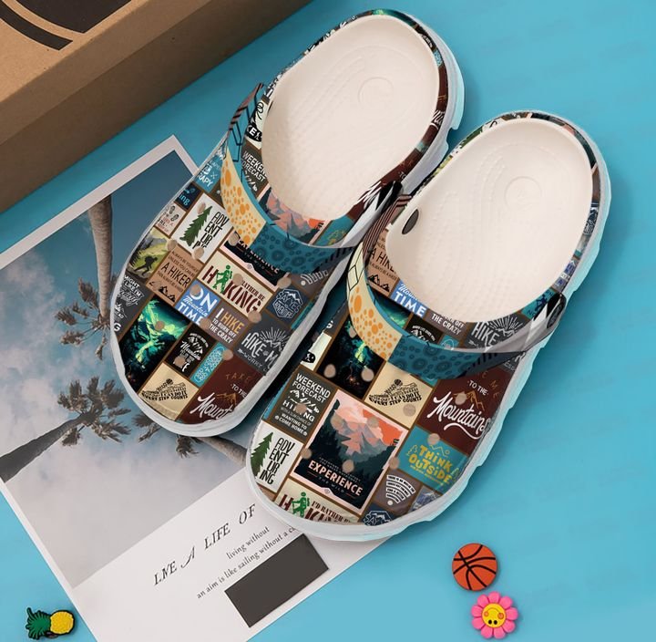 Hiking I’d Rather Be Crocs Clog Shoes