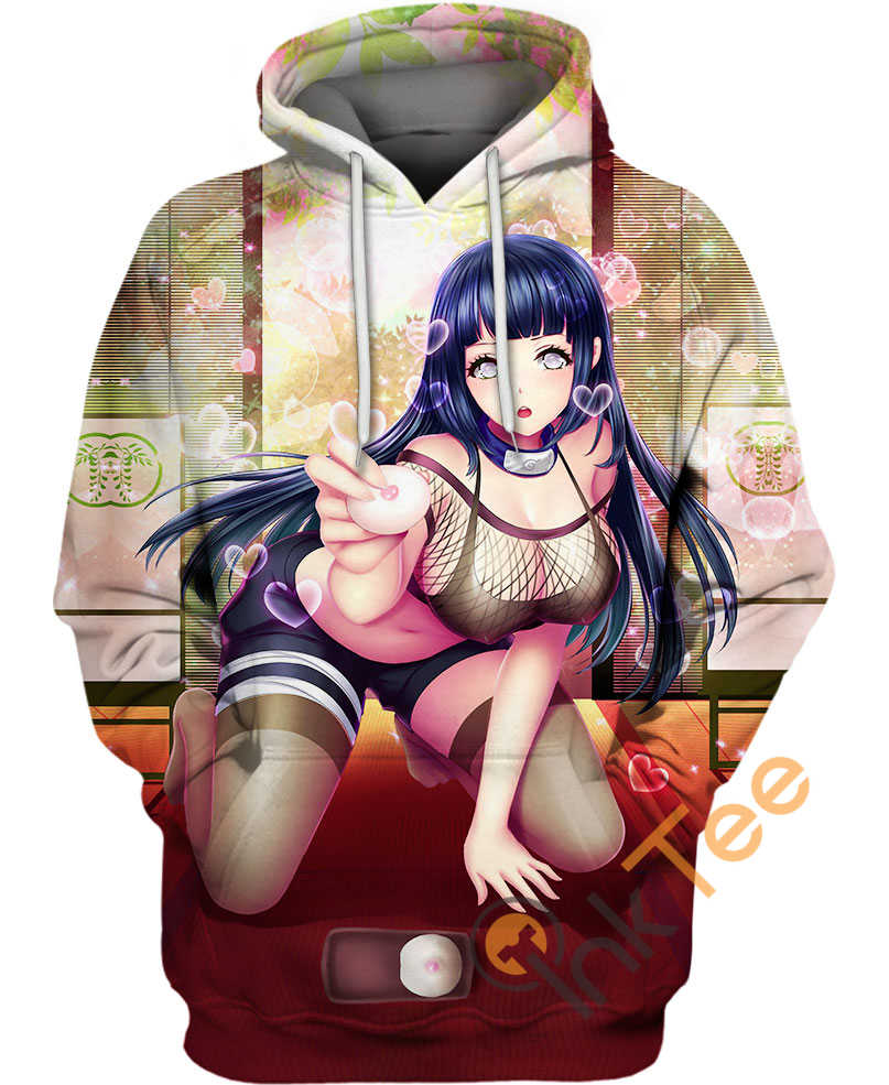 Hinata Hyuga Ahegao Hoodie 3D