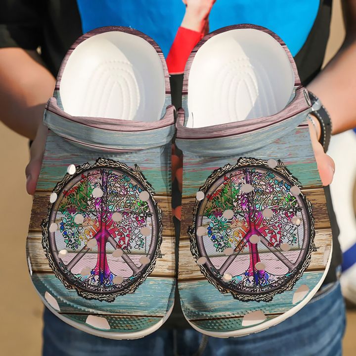 Hippie Ancient Tree Crocs Clog Shoes