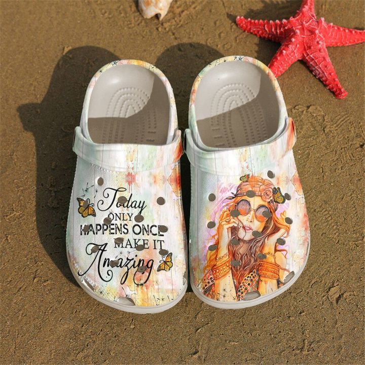 Hippie Make It Amazing Crocs Clog Shoes