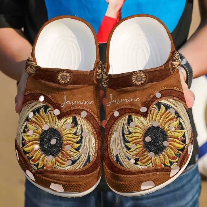Hippie Personalized Sunshine Crocs Clog Shoes
