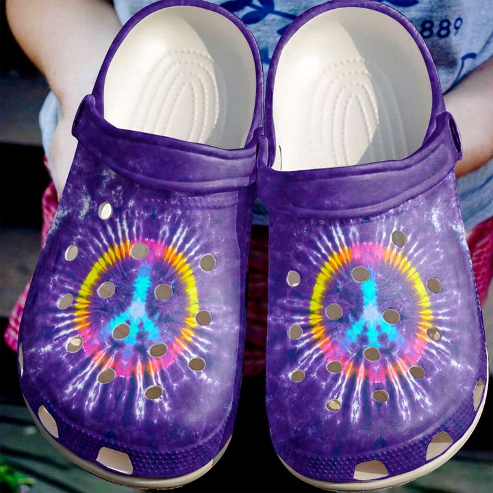 Hippie Sign Crocs Clog Shoes