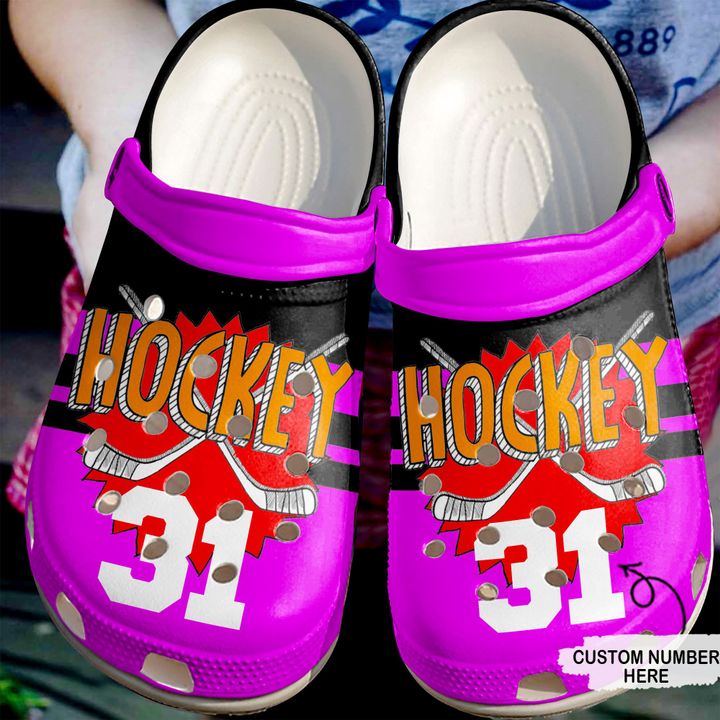 Hockey Personalized Fan Crocs Clog Shoes