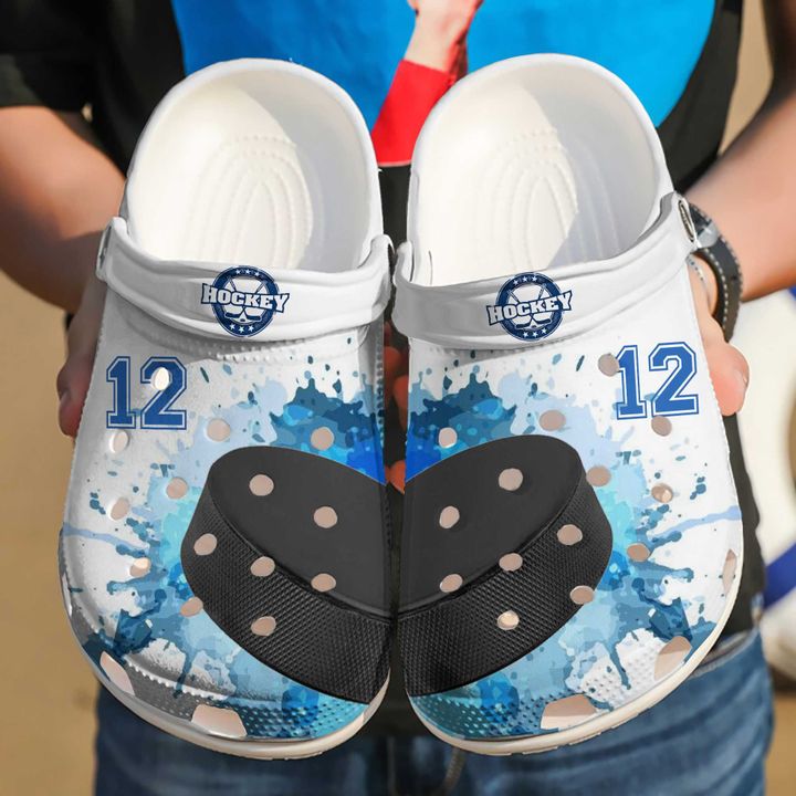Hockey Personalized Player Crocs Clog Shoes