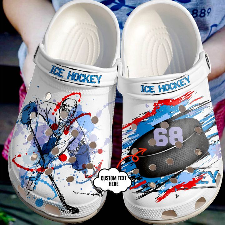 Hockey Personalized Season Crocs Clog Shoes